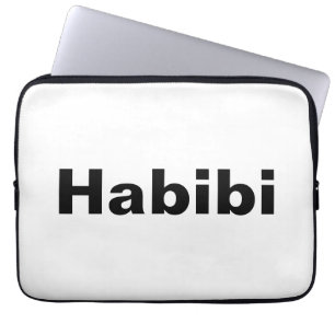 "Habibi" حبيبي one word minimalism Laptop Sleeve
