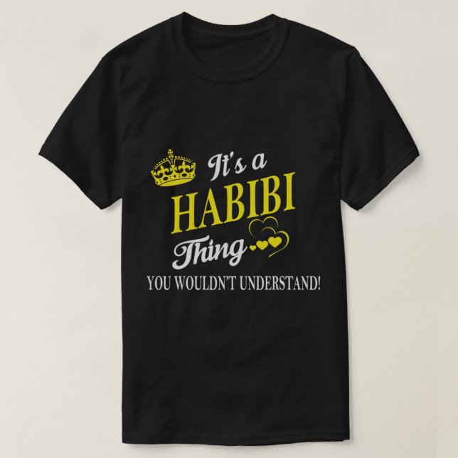 habibi, arabic, arab, lebanon, yalla, lebanese, lo T-Shirt (Design Front)
