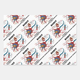 Habit A Form Of Neurological Implementation Neuron Wrapping Paper Sheet