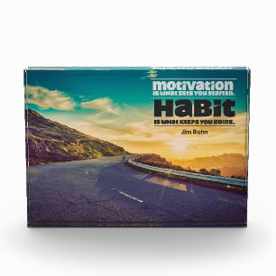 Habit Keeps You Going Photo Block