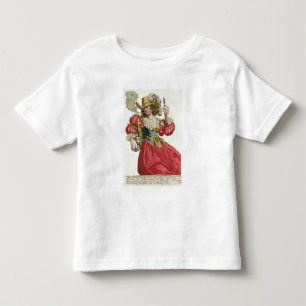 Habit of a wealthy lady about 1630 (coloured engra toddler T-Shirt