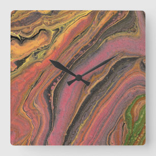 Habit of Lovin 3 Unique Abstract Clock