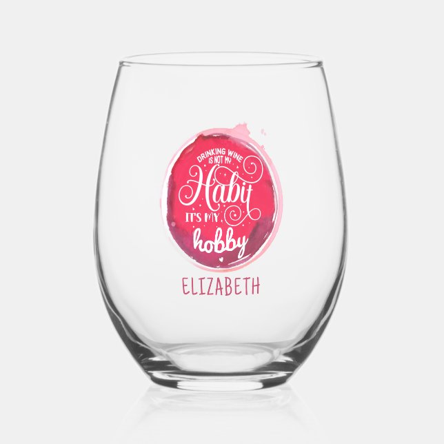 Habit Stemless Wine Glass (Front)