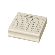 Habit Tracker Rubber Stamp 2.5" x 2.5"
