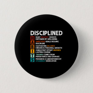 Habits Definition Motivational Quote Affirmations 6 Cm Round Badge