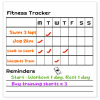 Habits Fitness Weekly Tracker Reminders Notes