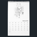 Habitual Creatures 2016 Calendar<br><div class="desc">Artwork by Jane Sharvina</div>