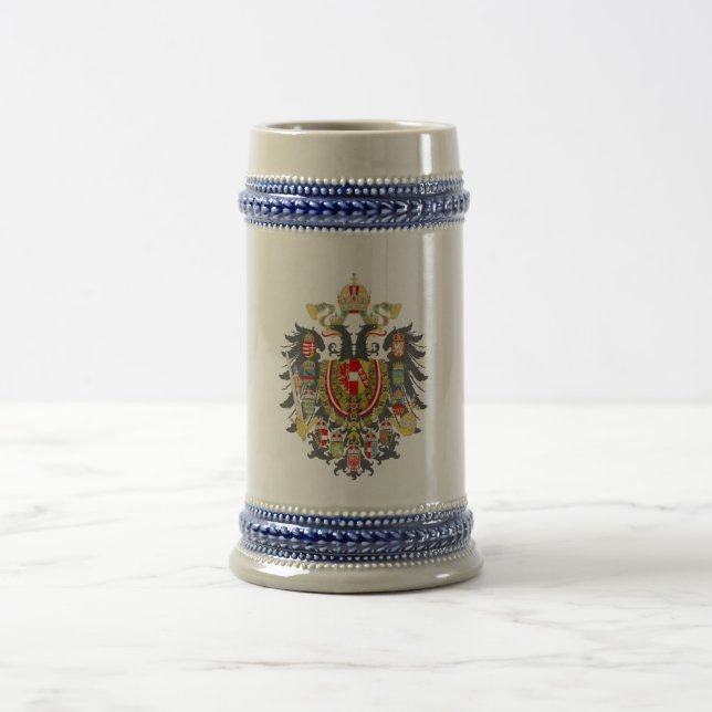Habsburg Coat of Arms Beer Stein (Center)