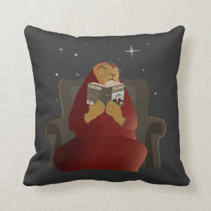 Hacan reads Art of the Deal Cushion