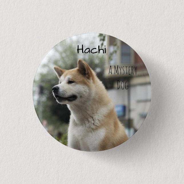Hachi 3 Cm Round Badge (Front)