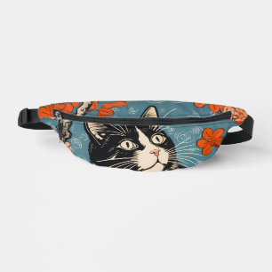 Hachiware Neko (Tuxedo Cat) Custom Bum Bags