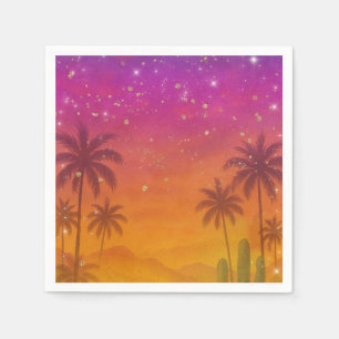 Hacienda Sunset Vibrant Fiesta Quinceañera  Napkin