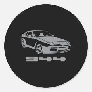 Hack Racing 944 944 Grey Small Classic Round Sticker