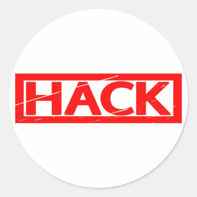 Hack Stamp Classic Round Sticker (Front)