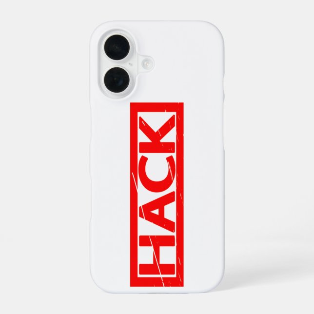Hack Stamp iPhone 16 Case (Back)