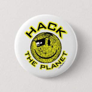 Hack the Planet 6 Cm Round Badge