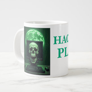 HACK THE PLANET – Digital Domination Starts Here Large Coffee Mug