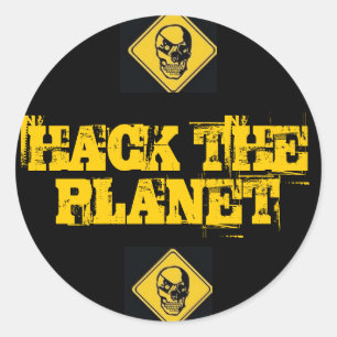 Hack The Planet Stickers