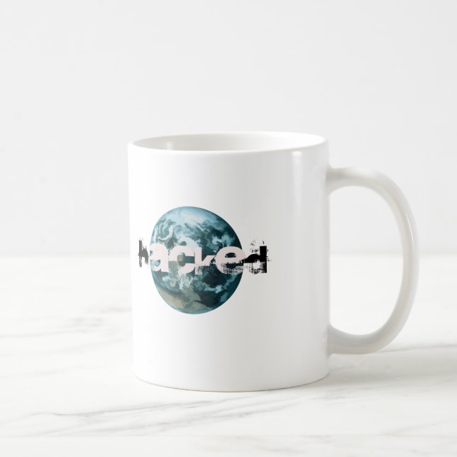 Hacked Planet Earth Coffee Mug (Right)