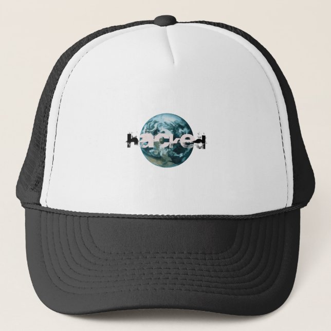 Hacked Planet Earth Trucker Hat (Front)