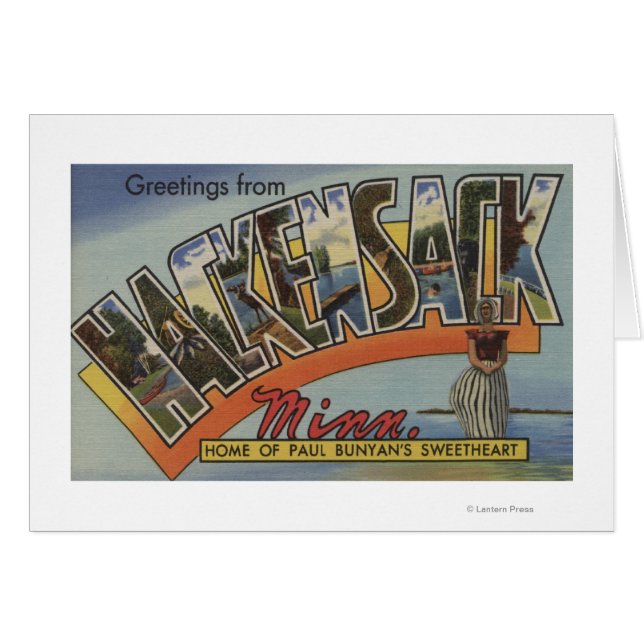 Hackensack, Minnesota - Large Letter Scenes (Front Horizontal)