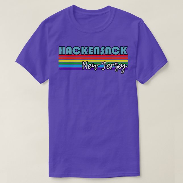 Hackensack New Jersey Pride  Hackensack LGBT Gift  T-Shirt (Design Front)