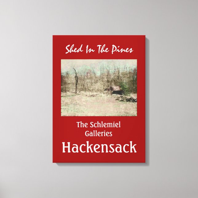 Hackensack - Shed In The Pines Canvas Print (Front)