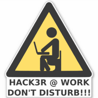 Hacker at work