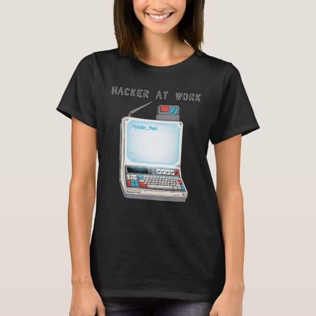 Hacker at work 5 T-Shirt (Front)