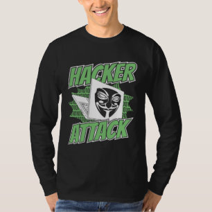 Hacker Attack White Hat Black Hat Ethical Hacking  T-Shirt