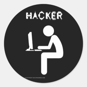 Hacker-colour Classic Round Sticker