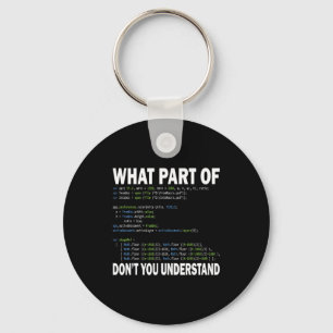 Hacker Computer Programmer Apparel Coding What Par Key Ring