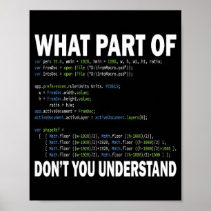 Hacker Computer Programmer Apparel Coding What Par Poster