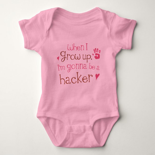 Hacker (Future) Infant Baby T-Shirt Baby Bodysuit (Front)