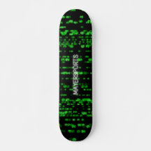 Hacker green number design