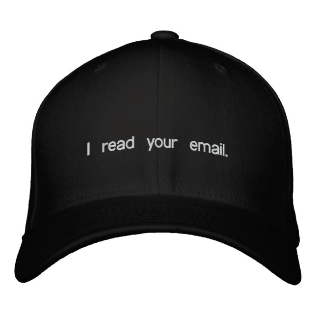 Hacker Hat - I read your email (Front)