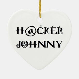 hacker johnny ceramic tree decoration