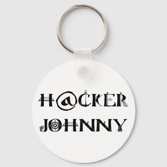 hacker johnny key ring (Front)