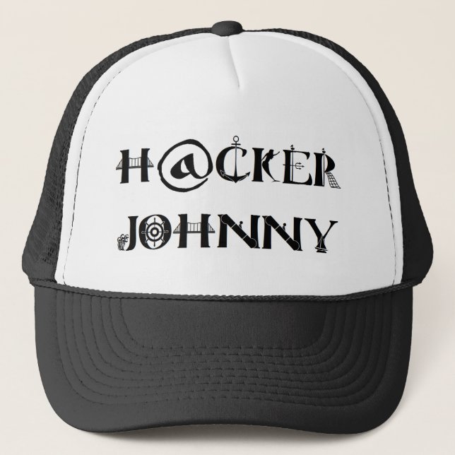hacker johnny trucker hat (Front)