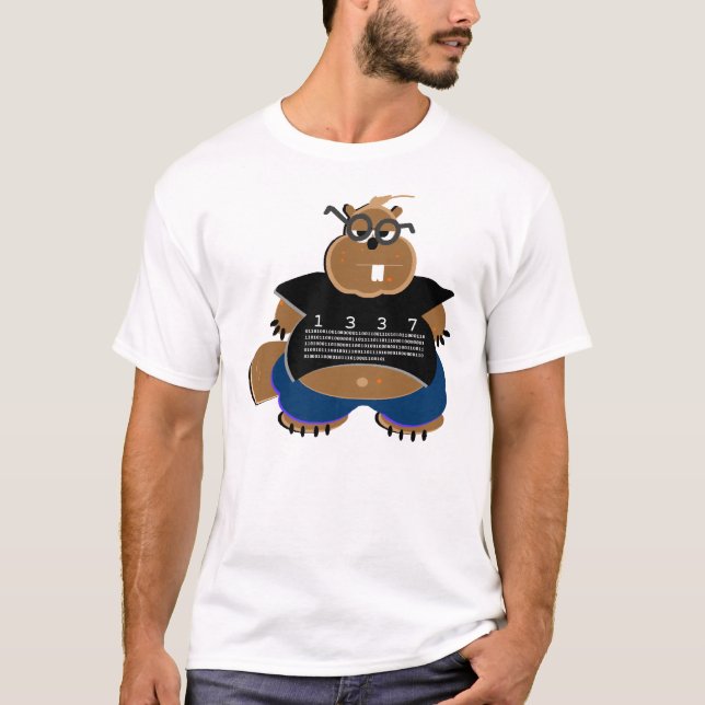 Hackey the Beaver T-Shirt (Front)