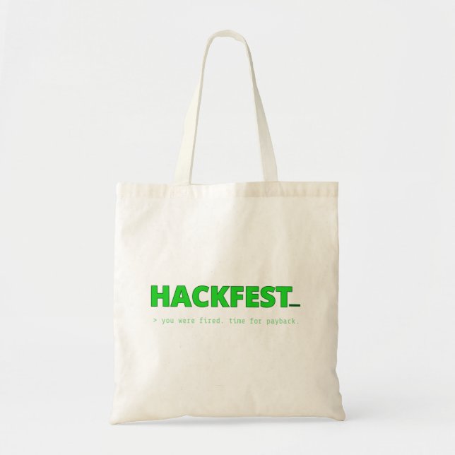 Hackfest Title Screen Tote Bag (Front)