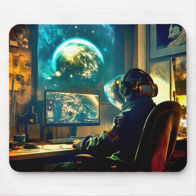 Hacking Worlds Mouse Pad (Front)