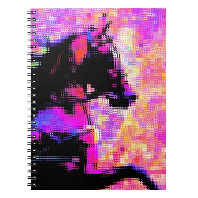 Hackney in Harness Spiral Notebook (Front)