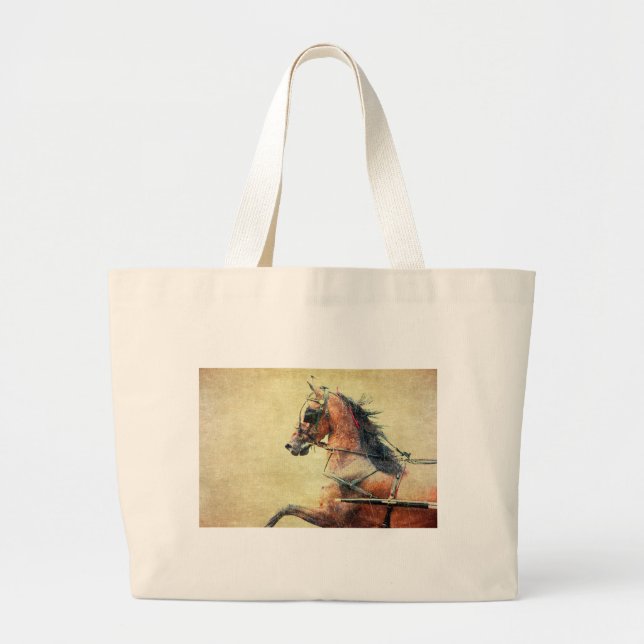 Hackney Pony Large Tote Bag (Front)