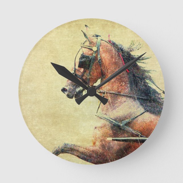 Hackney Pony Round Clock (Front)