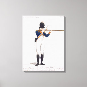 Hackney Volunteer, plate 49 from 'Loyal Volunteers Canvas Print