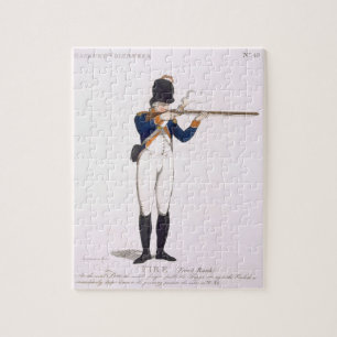 Hackney Volunteer, plate 49 from 'Loyal Volunteers Jigsaw Puzzle