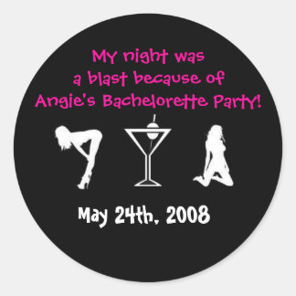 Had a blast with the Bride Classic Round Sticker