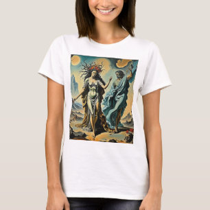 Hades and Persephone descending into the underworl T-Shirt