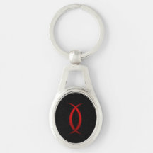 Hades Symbol Keychain – Dark Minimal Style